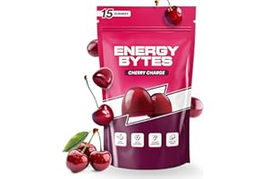 Energy Bytes Caffeine Energy Gummies - Fast, Delicious Boost for Focus & Productivity - Superior to Energy Drinks, Gels, Chews - Vegan, Low Sugar, with Vitamins A, D, B3, B6 & B12-15 Count