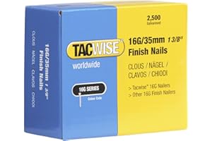Tacwise 0295 Chiodi di Finitura Galvanizzati Tipo 16G / 35 mm, Confezione da 2500