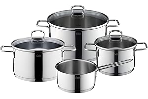 Silit Set di pentole, Acciaio Inox, Argento, 49 x 39 x 49 cm