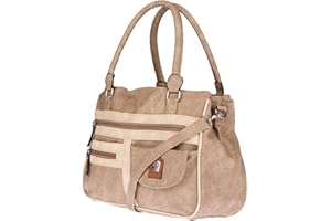 Christian Wippermann Bolso bandolera grande para mujer en imitación de piel