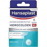 Hansaplast Second Skin Protection Hydrocolloid Dressing M/L, 6 Units