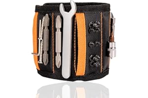 Magnetarmband Handwerke, JINSIHU Geschenke für Männer Klettband Magnetarmband Handwerker Geschenke Magnetisches Armband Magnetarmband Werkzeug Geschenke für Papa Männer Opa Werkzeug Handwerker Gadget