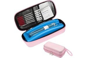 MUROAD Insulin Cooler Travel Case with Protective Ice Brick, Insulin Pen Diabetic Travel Case Supplies, Portable Insulated Medication Cooler Travel Bag(Pink)