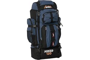 Andes 120L Hiker Backpack Extra Large Hiking/Camping Luggage Rucksack
