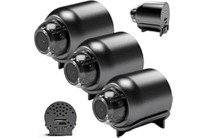 Veesper 3PCS Mini Eye Camera 1080p HD WiFi Smart Micro Security avec Vision Nocturne, Objectif Grand Angle, Lecture vidéo, contrôle de l'application pour la Boutique de Bureaux à Domicile