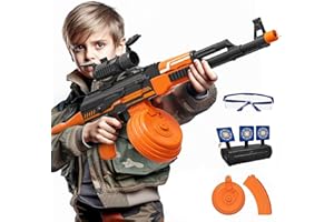 TOPBLASTERBOX Gel Blaster, Electric Gel Gun with 50000 Rounds, Goggles, Target and Scope, Automatic Gel Blaster Pistol Outdoor Shooting Team Game Gifts for Teens Adults Aged 12+
