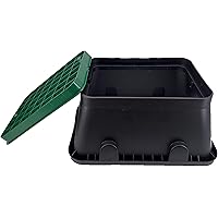 Wacredo Ventilbox Standard, 12" Ventilkasten rechteckig mit Deckel, 380 x 510 x 300mm