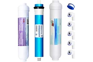 Geekpure Filter Replacement Set for 3-Stage Portable Aquarium-Reverse Osmosis System