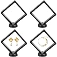 BESPORTBLE Black 3D Floating Frame Suspension Display Holder Stands Medallions Jewelry Challenge Coin Display Showcase 4 Sets