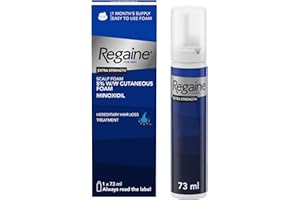 Regaine For Men Extra Strength Foam - Scientifically Proven To Help Stop Hereditary Hair Loss - Minoxidil Foam for Hair Regrowth - 73ml, Packaging may vary
