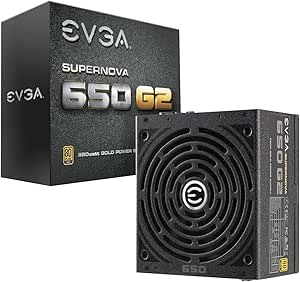 EVGA SuperNOVA 650 G2, 80+ GOLD 650W, Fully Modular, EVGA ECO Mode, Includes FREE Power On Self Tester Power Supply 220-G2-0650-Y3