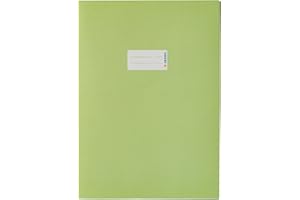 HERMA 5538 Heftumschlag A4 Papier Hellgrün, Hefthülle mit Beschriftungsfeld aus extrem kräftigen Papier & satten Farben, Heftschoner für Schulhefte, farbig