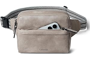 LATMAP 3L Sac Banane Femme Homme - Fanny Pack de Ceinture, Petit Sac de Taille et Poitrine Élégant pour Femme