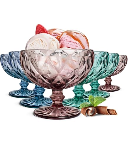 Sendez Set 6 Bicchieri Con Piede Colorato 250 Ml – Per Acqua, Succo, Whisky – Altezza 10,8 Cm – Fatti In UE