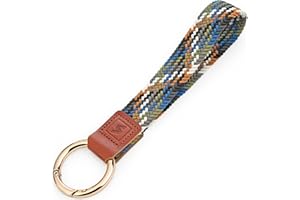 SENLLY Lanière de Poignet, Extensible Courte Porte-Clés Courroie, Conception Anti-Chute Élastique Originale