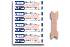 DOKDUK Cerotti Nasali, 60 pezzi Cerotti Nasali Taglia Larga, Nasali Antirussamento Contro il Russareper una Migliore Respirazione, Sonno