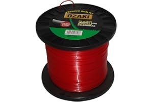 Greenstar 3831 Bobine fil nylon rond Ozaki 260 m x ø 2,00 mm, Rouge