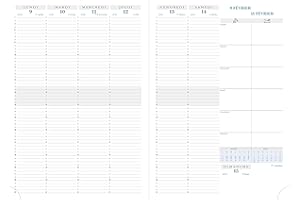 Exacompta 29482E - Recharge agenda de bureau Consultations - 21 x 29,7 cm - Semainier janvier à décembre 2026 - Recharge