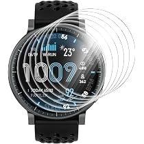 GIOPUEY 6 Pellicole TPU Per Garmin Venu X1 - Ultrasottile, Antigraffio, Trasparente, Con Kit Pulizia - 3