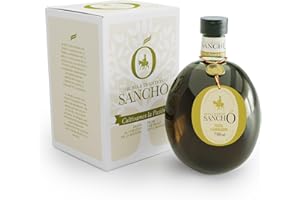 AROMA & TRADITION SANCHO Aceite de Oliva Virgen Extra Mezcla Picual con Cornicabra 750 ml AOVE SANCHO Gourmet Intenso Aromático Primera Extracción en Frío Alta Concentración de Polifenoles – Botella PET Alimentario