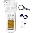 LUXWELL Pre Filter Housing RO Kit/Bowl Complete Kit for Water Purifier - 2 Elbow, Spanner Key, Teflon Tape Compatible With All Brand RO and Water Purifiers - Leak Free Housing for RO/UV/UF -White