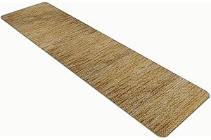 Comart - Tappeto Cucina Nancy - Antiscivolo - Lavabile in Lavatrice - Moderna Passatoia in Ciniglia - Runner per Corridoio e Cucina - Morbido e Resistente - Made in Italy - Beige - 50x230 cm