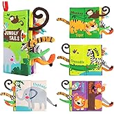 Beiens kumaş kitap bebekler i&ccedil;in, bebek kitabı dokunmatik kitap &ccedil;atırtı kitabı 0 aydan itibaren bebek, interaktif resimli kit