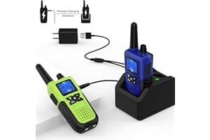 TOPSUNG PMR446 Walkie Talkie Erwachsene Aufladbar 2er Set