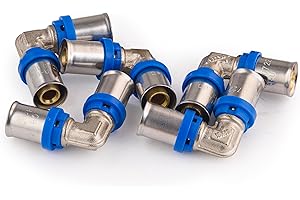 NT NOYON & THIEBAULT Raccord Multicouche à Sertir Multi profils TH-H-U coude égal diamètre Ø16 mm - sachet de 5 raccords - Norme NF 545 pour réseau d'eau potable et chauffage NOYON & THIEBAULT