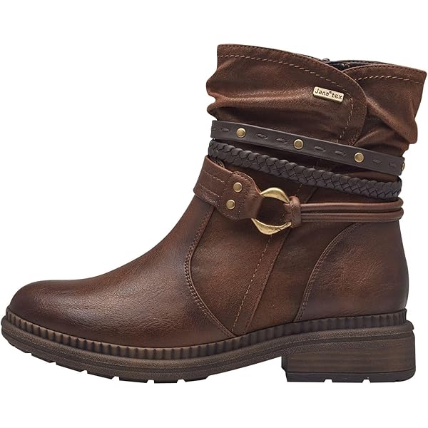 Jana Platte dameslaars, 8-25267-43, modieuze laarzen, zwart, 41 EU Breed