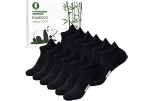 inaWarm Damskie Skarpety Bambusowe 6 par – Sportowe Skarpety Do Biegania, Niskie Oddychające z Pudełkiem na Prezent​