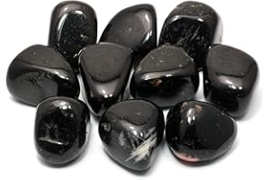 ‎CRYSTALAGE Schwarz Turmalin Trommelstein (20–25 mm)
