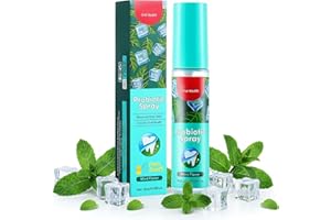 HOUSN Spray Haleine Fraiche,Soin Buccal à La Menthe Naturelle,18ml,Format De Poche,Sans Alcool,Hydrate Et Apaise La Bouche,Soin Buccal Quotidien Pour Une Haleine Longue DuréE Et AgréAble