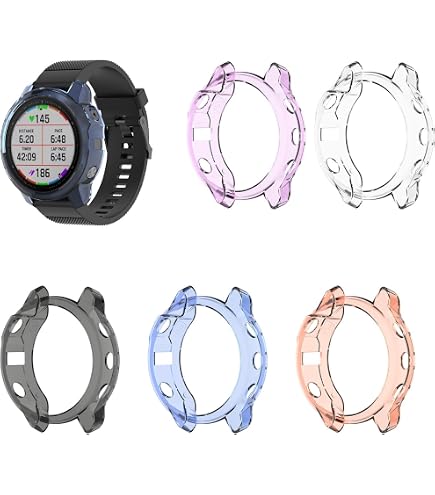 Funda De Silicona TPU Para Garmin Fenix 6 / 6 Pro - Protector Ligero Y Resistente Contra Golpes
