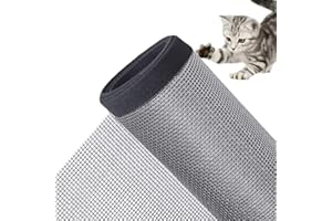 GGoty Filet de protection pour fenêtre de chat - Moustiquaire pour balcon - Moustiquaire anti-rayures - Velcro - 90 x 150 cm