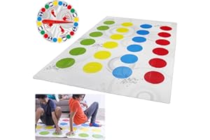 VAGAW Twister Game,1 Set Twister Game For Kids,Funny Balance Twister Air Game,Floor Mat Game With Spinner,floor Is Lava Game For Kids,Puzzle Games For Children & Adults Team Family Party