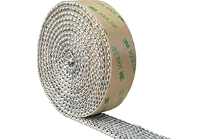 PROTALWELL Joint plat autocollant pour poêles et cheminées, largeur 25 mm et épaisseur 3 mm, ruban d'étanchéité plat en fibre de verre résistant aux hautes températures, longueur 1,8 m