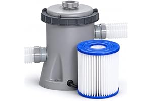 Bestway 330gal Filter Pump for Above Ground Pool, Complete Filter System for Pool