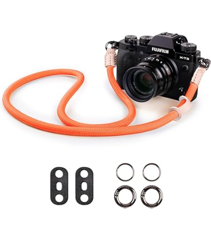 Black Ular Handmade Paracord Camera Strap With Quick Release (For Shoulder & Neck - View #10