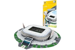 Georgie Porgy Stadion piłkarski 3D, puzzle, model klocków, zestaw klocków dla dzieci, prezenty urodzinowe (Del Alp Stadion 24 sztuki)