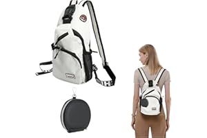 Godneei Wasserdichte Brusttasche für Damen und Herren, Kleiner Rucksack, Slingbag mit Großem Fassungsvermögen und Kleines Portemonnaie, Coin Purse, Ideal für Reisen, Wandern und Alltag