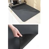 Chermik Sihirli Bulaşık Yıkama Kurulama Matı Bulaşık Kurutma Matı Katlanabilir Tezgah &Uuml;st&uuml; Ped 40X30 Cm