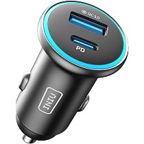 Caricabatteria Auto 6 Porte USB Con PD 66W E Cavo Prolunga 1.5m – Ricarica Veloce Per Cellulari, Tablet E Dashcam