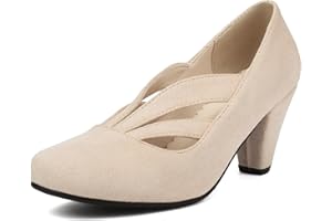 elerhythm Mary Jane Chaussures vintage à talons pour femme Gatsby années 1920 Chaussures victoriennes à bout fermé