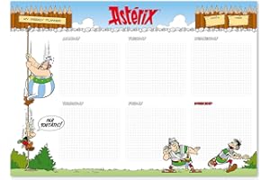 GUPO ERIK Erik Official Asterix Weekly Planner A4 - Asterix Calendar - Family Calendar - 54 Tear Off Pages - Desk Calendar - Organiser Planner - Asterix Gifts - Asterix And Obelix
