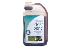 Aquagarden Clear Pond, Tratamiento de Agua de Estanque, Limpia el Agua turbia, Sucia y marrón/Gris rápidamente, Natural, inofensivo para Peces y Plantas, Trata hasta 20.000 litros