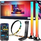 Govee TV Arkası Led Şerit Aydınlatma 3 Lite Kit + 2'li Aydınlatma Bar + Tv ile Renk Senkronizasyon 55-65 in&ccedil; T&uuml;m TV'ler Uyuml