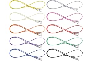 Hifot Correa Gafas 10 Piezas, Colorido Cuerda Gafas de Sol, Retenedor Cadenas Gafas Lectura Cuello Correa para Mujer Hombre niños