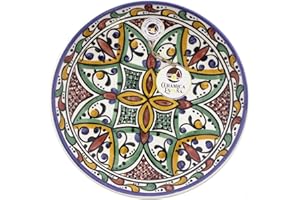 CERÁMICA ESPAÑA Decorativo para colgar en la pared, placa de cerámica modelo D32, 100% hecha a mano, 27 x 27 x 4,5 cm