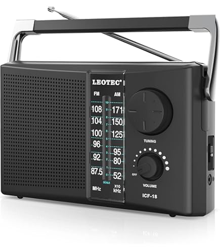 Radio Portable AM/FM/OC Avec Haut-Parleur 5W – Alimentation Piles Ou USB – Idéale Maison, Extérieur, Voyage & Urgence
